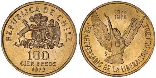 100 Peso 智利 金 