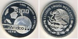 100 Peso 墨西哥 銀 