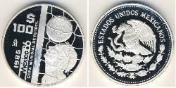 100 Peso 墨西哥 銀 