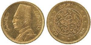 100 Piastre Königreich Ägypten (1922 - 1953) Gold Fu