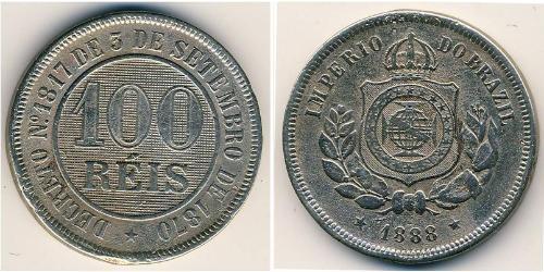 100 Reis Imperio del Brasil (1822-1889) Níquel/Cobre 