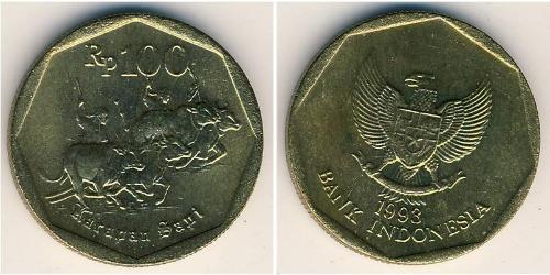100 Rupiah Indonesien (1945 - ) Bronze/Aluminium 