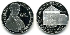 100 Shilling Republic of Austria (1955 - ) Argent 