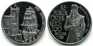 100 Shilling Republic of Austria (1955 - ) Argent 