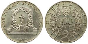 100 Shilling Republic of Austria (1955 - ) Argento 