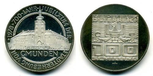 100 Shilling Republic of Austria (1955 - ) Argento 