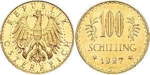 100 Shilling First Austrian Republic (1918-1934) Gold 
