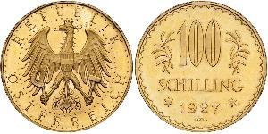 100 Shilling Geschichte Österreichs (1918-1934) Gold 