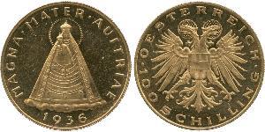 100 Shilling Federal State of Austria (1934-1938) Or 