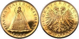 100 Shilling Federal State of Austria (1934-1938) Oro 