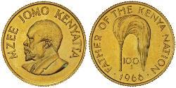 100 Shilling Kenya (1963 - ) Oro Jomo Kenyatta