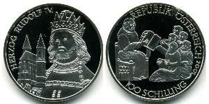 100 Shilling Republic of Austria (1955 - ) Plata 