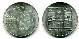 100 Shilling Republik Österreich (1955 - ) Silber 