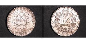 100 Shilling Republik Österreich (1955 - ) Silber 