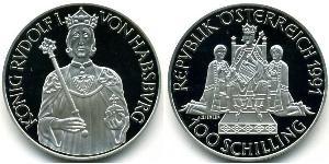 100 Shilling Republic of Austria (1955 - ) Silver 