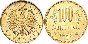 100 Shilling 奥地利第一共和国 (1919 - 1934) 金 