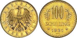 100 Shilling 奥地利第一共和国 (1919 - 1934) 金 