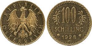 100 Shilling 奥地利第一共和国 (1919 - 1934) 金 
