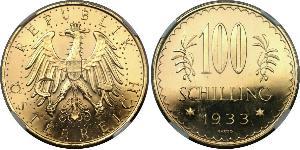 100 Shilling 奥地利第一共和国 (1919 - 1934) 金 