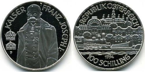 100 Shilling 奥地利 銀 