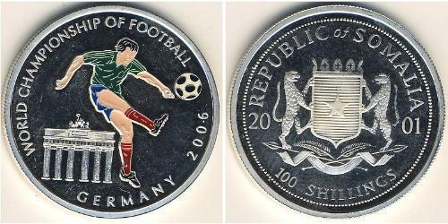 100 Shilling 索马里 銀 