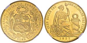 100 Sol Peru Gold 