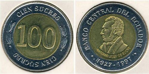 100 Sucre 厄瓜多尔 (1830 - ) Bimetal 