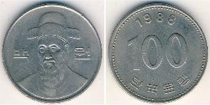 100 Won South Korea Copper/Nickel 