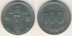 100 Won Corea del Sud Rame/Nichel 