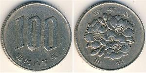 100 Yen Giappone Rame/Nichel 