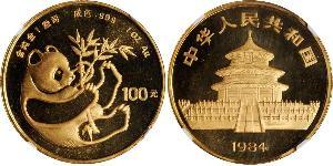 100 Yuan Volksrepublik China Gold 