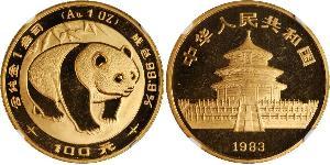 100 Yuan Volksrepublik China Gold 