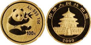 100 Yuan Cina Oro 