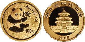 100 Yuan Cina Oro 