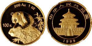 100 Yuan Cina Oro 