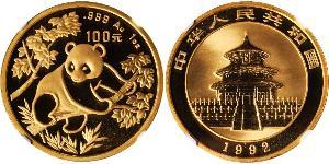 100 Yuan Cina Oro 