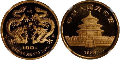 100 Yuan Cina Oro 