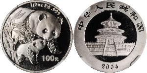 100 Yuan Cina Palladium 