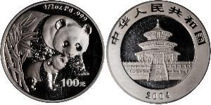 100 Yuan 中华人民共和国 Palladium 