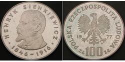 100 Zloty Pologne Argent 