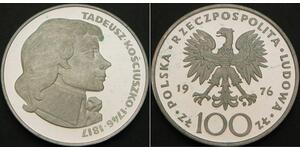 100 Zloty Pologne Argent 