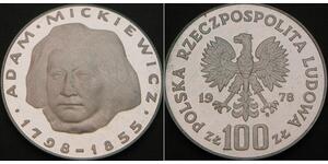100 Zloty Pologne Argent 