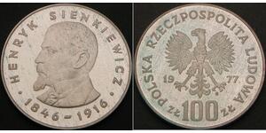 100 Zloty Pologne Argent 