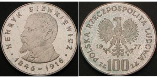 100 Zloty Pologne Argent 