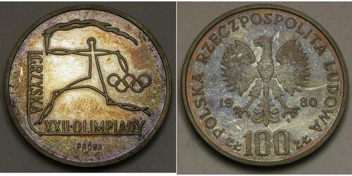 100 Zloty Polonia Argento 