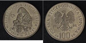 100 Zloty Volksrepublik Polen (1952-1990) Kupfer/Nickel 