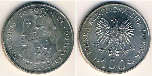 100 Zloty Volksrepublik Polen (1952-1990) Kupfer/Nickel 