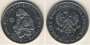 100 Zloty Repubblica Popolare di Polonia (1952-1990) Rame/Nichel 