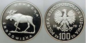 100 Zloty República Popular de Polonia (1952-1990)  