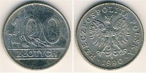 100 Zloty 波兰人民共和国 (1944 - 1989) 銅/镍 